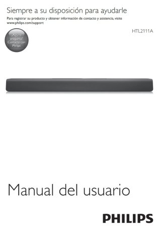 Barra de Sonido Philips HTL2111A Negra