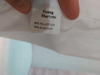 Camisa para chaqué blanca.