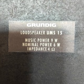 Par de altavoces Grunding UMS 15 (6W / 4 Ohmios