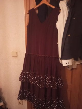 Vestido Flamenca Volantes Lunares