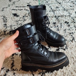Stivali alti in pelle da donna taglia 38