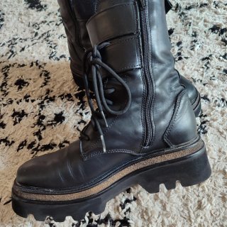 Stivali alti in pelle da donna taglia 38