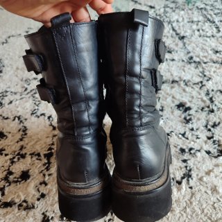 Stivali alti in pelle da donna taglia 38