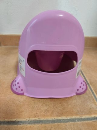 Orinal infantil lila con dibujos