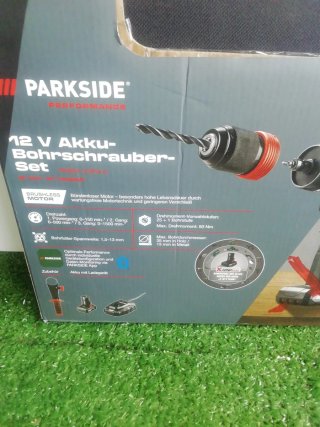 Taladro Atornillador Parkside 12V 80Nm