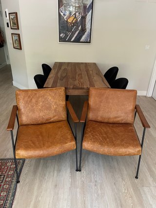 Pareja Sillones Piel Marrón Maisons du Monde