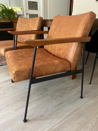 Pareja Sillones Piel Marrón Maisons du Monde