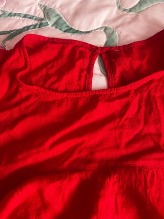 Camiseta roja manga corta talla M