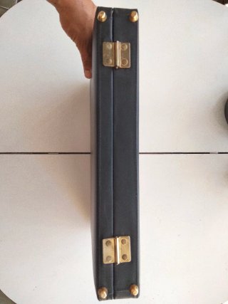 Maletín ejecutivo negro y marrón