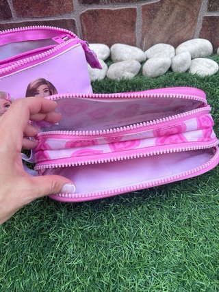 Mochila Escolar Barbie Rosa Corazones