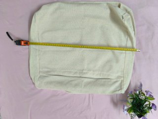 Fundas cojín asiento sofá / terraza beige ( x2)