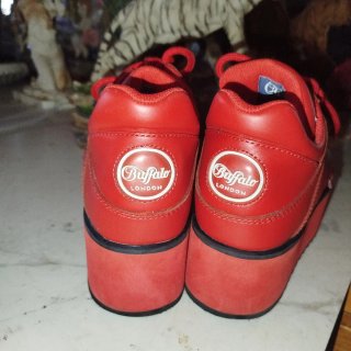 Zapatillas Buffalo Plataforma Rojas