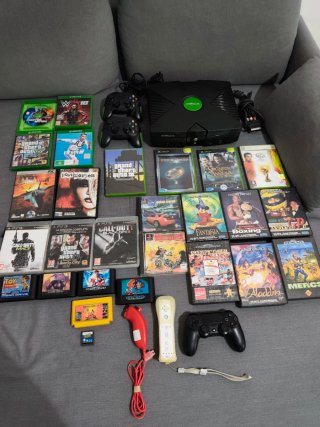 Lote Xbox Clásica + Juegos y Accesorios leer bien
