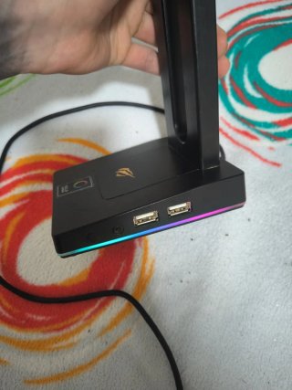 Soporte auriculares havit Razer Chroma gaming rgb