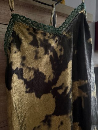 Top lencero MEISÏE negro y dorado