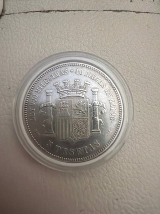 Moneda Plata España 1870