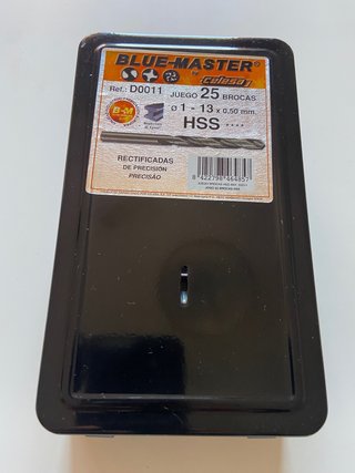 Juego 25 Brocas HSS Blue Master 1-13mm