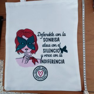 Bolsa Tela D. Corazón Artesanía Mujer