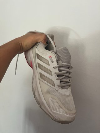 Zapatillas Adidas Padel/Tenis Blancas y Rojas