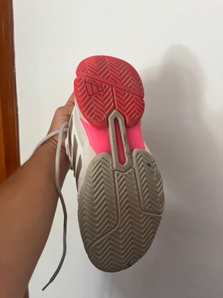 Zapatillas Adidas Padel/Tenis Blancas y Rojas