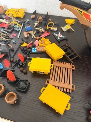 Barco Pirata Playmobil Vintage Completo + Figuras