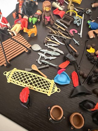 Barco Pirata Playmobil Vintage Completo + Figuras