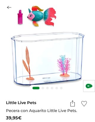 Pecera con pez Little Live Pets