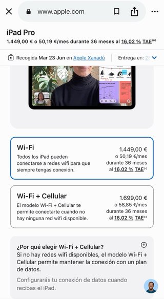 Ipad Pro 13 M5 Wifi 256 Gb nueva