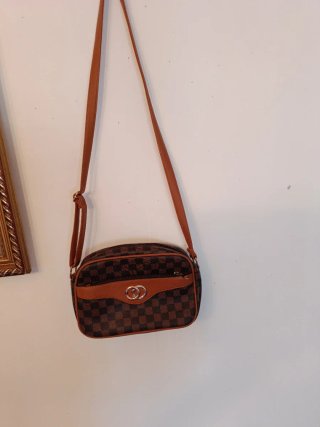 Bolso de señora marrón y negro