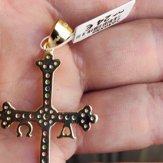 Colgante Cruz Di.Plata Multicolor