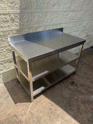 Mesa de trabajo acero inoxidable 120x60