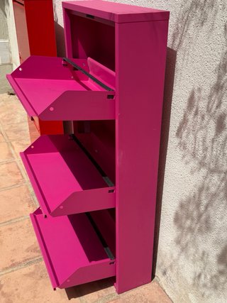 Zapatero Metálico Rosa de la Oca