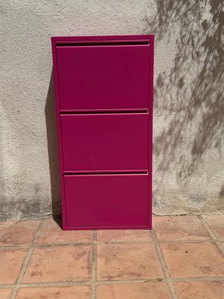 Zapatero Metálico Rosa de la Oca