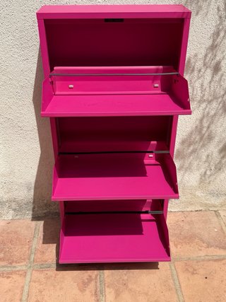 Zapatero Metálico Rosa de la Oca