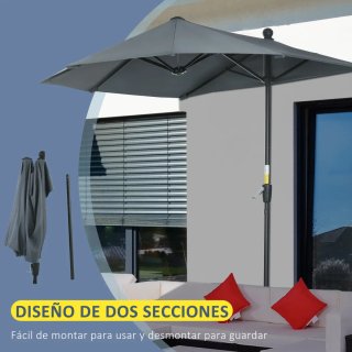 Parasol Terraza 200x190x240 cm con Manivela