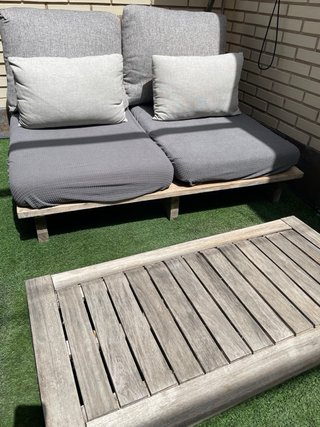 Sofás Palets Exterior + Mesa Auxiliar