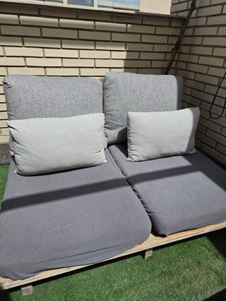 Sofás Palets Exterior + Mesa Auxiliar