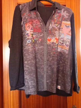Camisa estampada multicolor