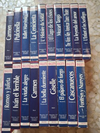 Lote 17 Cintas VHS Ballet Clásico