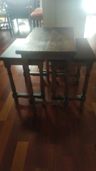 Conjunto 3 mesitas madera 63x50cm