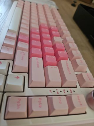 Teclado Mecánico Yunzii B75 Pro Rosa