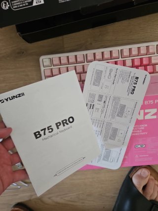 Teclado Mecánico Yunzii B75 Pro Rosa