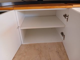 Mueble TV madera y ratán