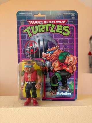 Bebop Tortugas Ninja ReAction Figura Super 7