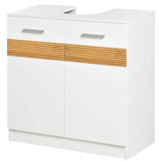 Mobile Sotto Lavabo Bagno con Antine in MDF e Bamb