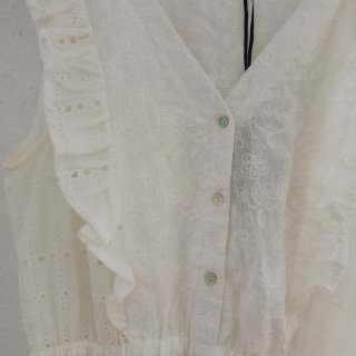 Vestido blanco sin mangas