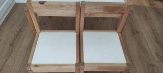 Mesa infantil madera + 2 sillas