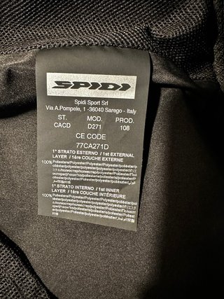 Chaqueta Spidi Metromover H2O talla M