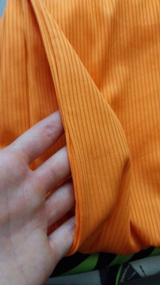 Pantalón campana naranja