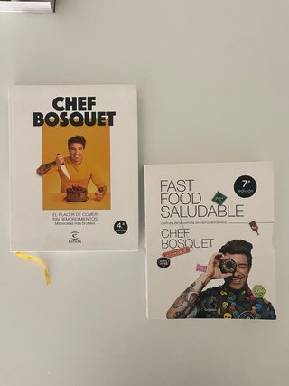 Lote de 2 libros de Chef Bosquet Cocina saludable